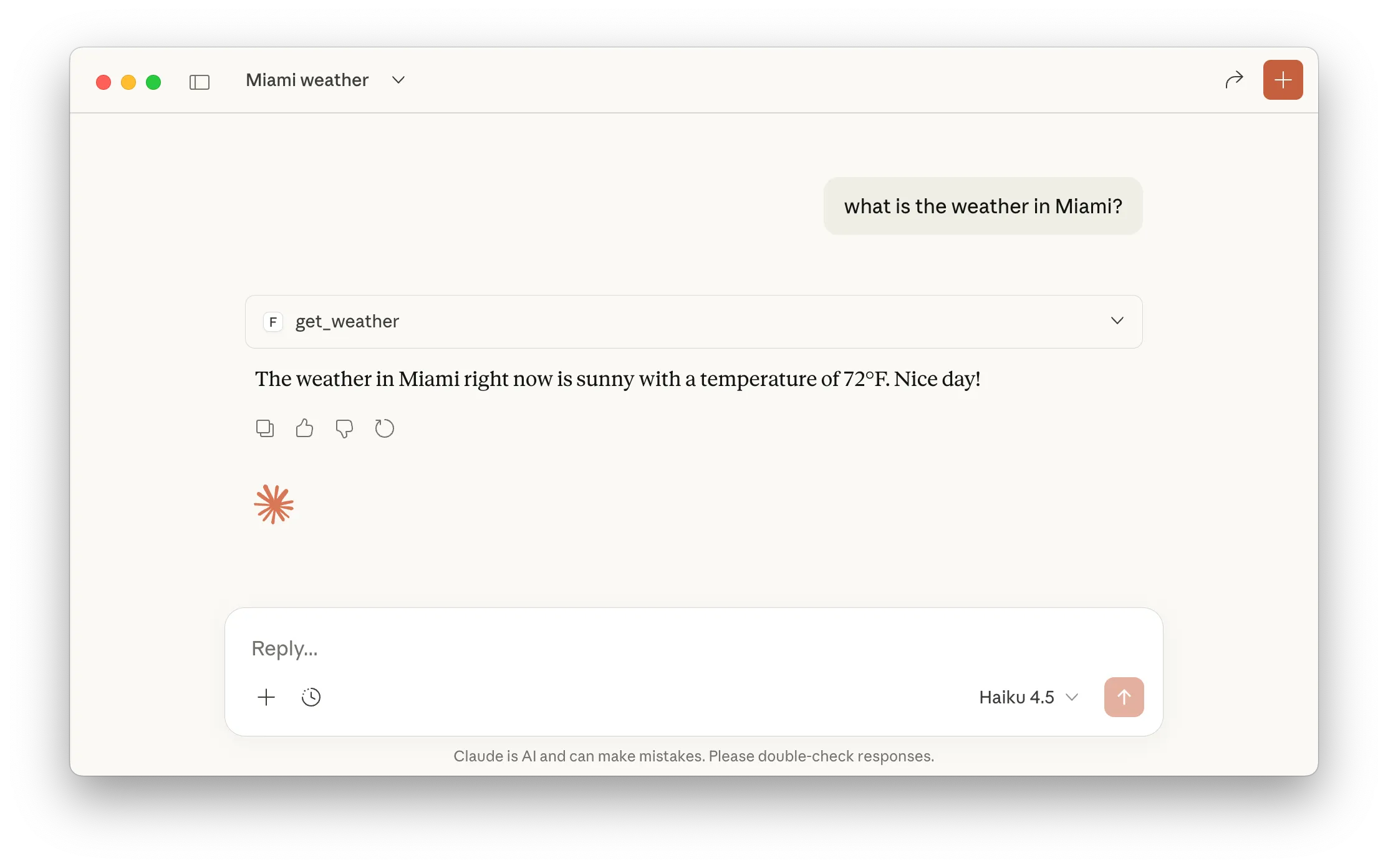 Claude using FastMCP server