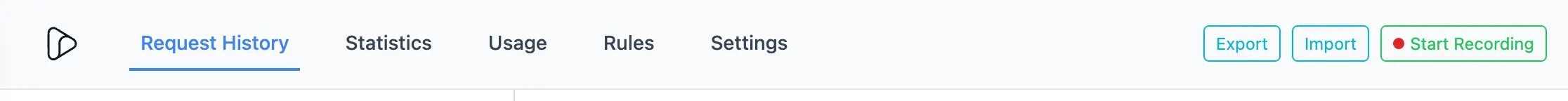 Inspectr Import/Export actions