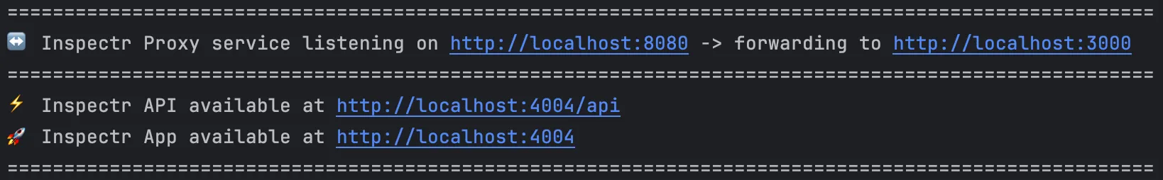 Inspectr Output
